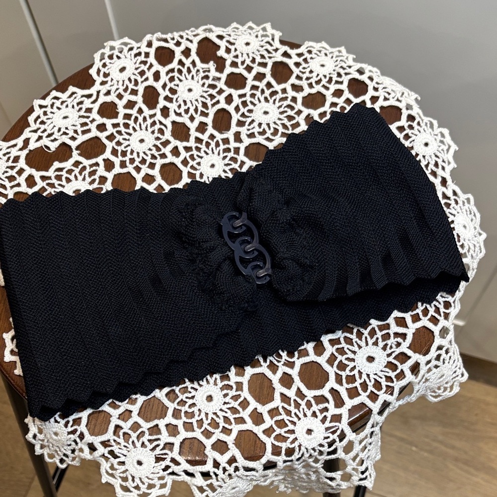 Black Knit Belt